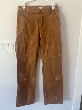 Carhartt Brown Carpenter Work Pant Women’s 0 Regular Workwear